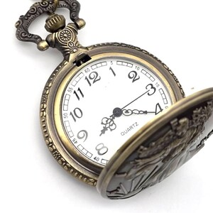 Walking Liberty Pocket Watch - Vintage Coin Style, Rare Collectible Personalized Keepsake Gift for Collectors Silver Dollar Antique Watch image 5