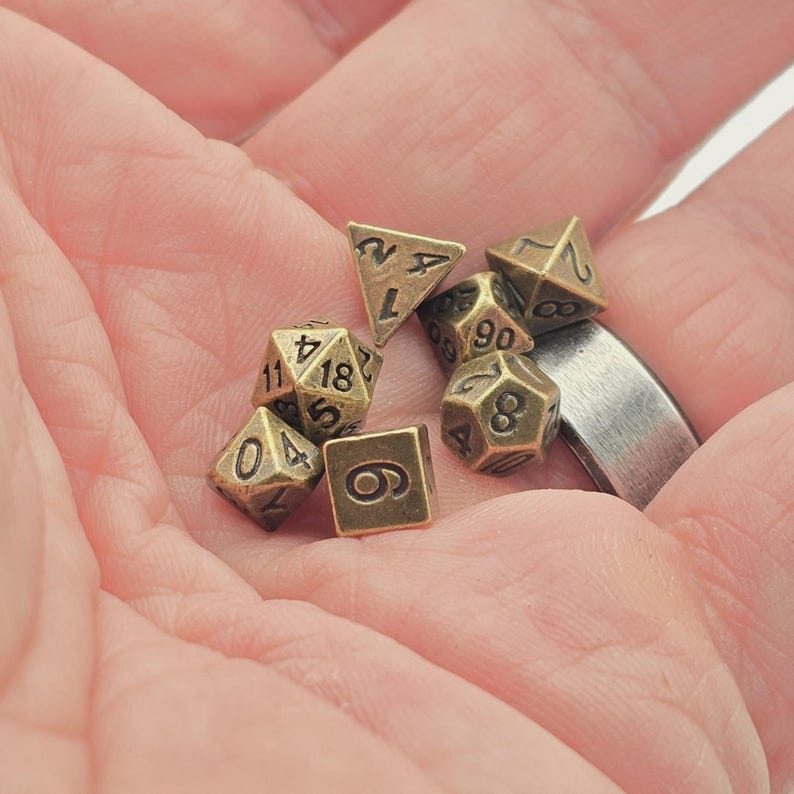 Pocket Axe Mini Dice Holder – Metal RPG Dice Case with 3D Relief – Includes Full Dice Set – Fantasy Gamer Gift with Free Personalization image 7
