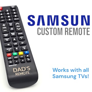 Samsung TV Remote Customized with Any Name Television Control Personalized for Dad Grandpa Unique Gift