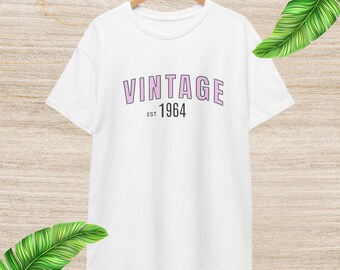 Vintage 1964 Birthday Shirt: 60th Birthday Gift Tee