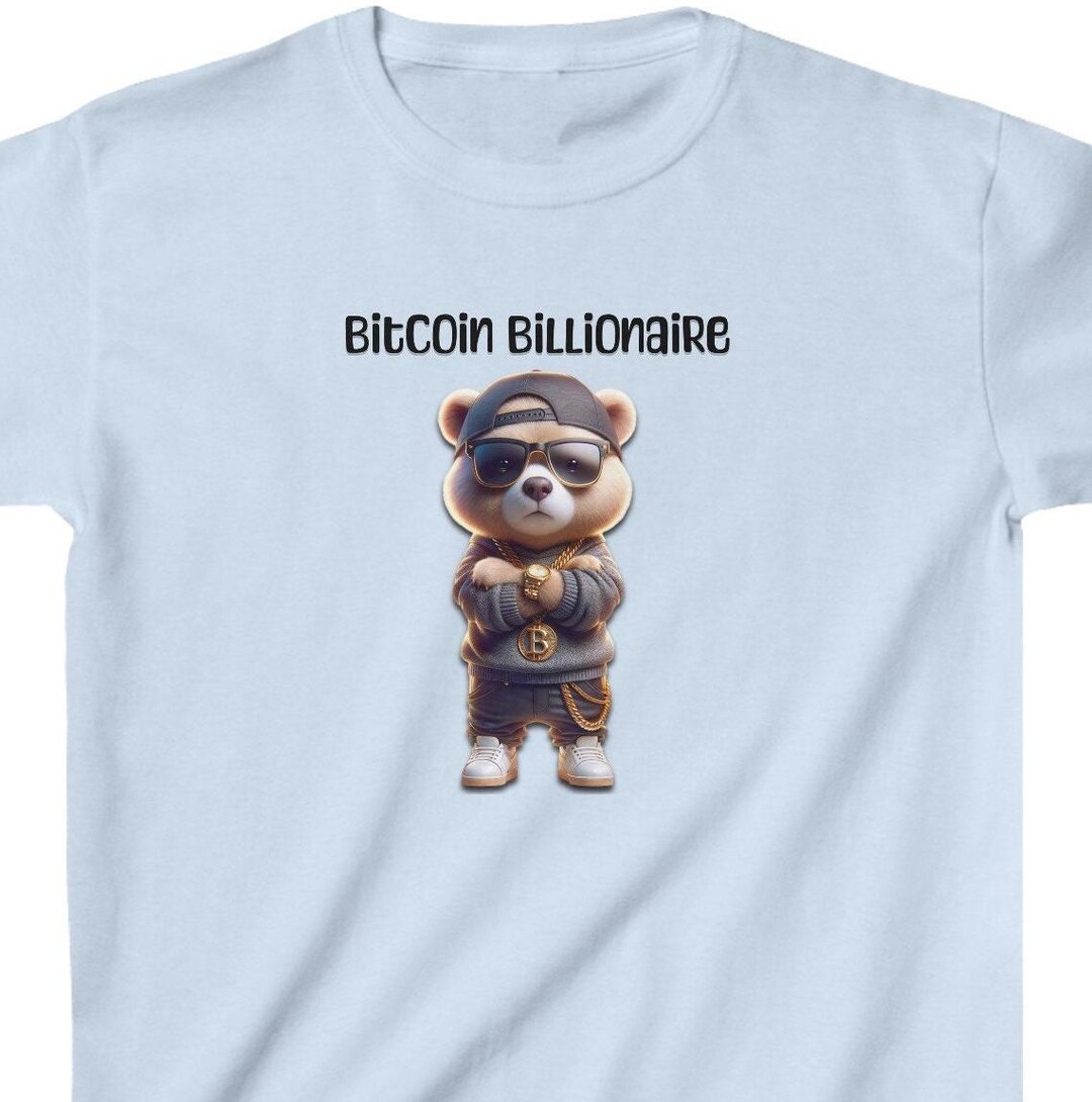 Bitcoin Billionaire Bear Kids T-Shirt: Einzigartiges Grafik-T-Shirt -  Etsy.de