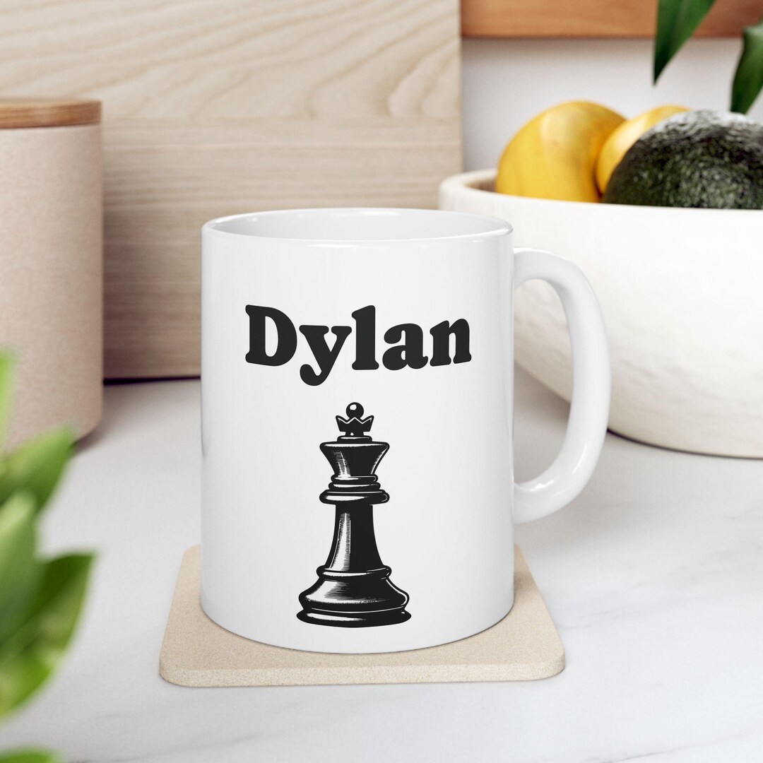 Personalized Name Chess Ceramic Mug, Chess Player Cup, Gifts for Him ...