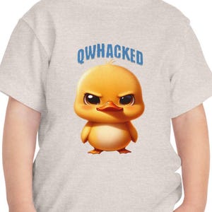 Whacked Duck looking grumpy kids Toddler T-shirt, Unisex Design