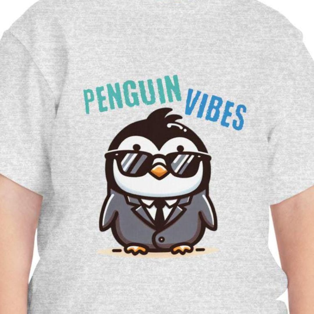 Maglietta T-Shirt Pinguino Per Uomo Donna Bambini - Pinguino Per Matrimonio Coppia Di Sposi - Foto 2
