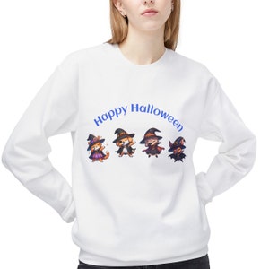 Uroczy mały Halloween czarownica bluza długi rękaw sweter