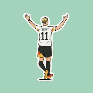 Adesivo Alexandra "Alex" Popp - Adesivo Calcio Femminile - Adesivo VFL Wolfsburg Femminile
