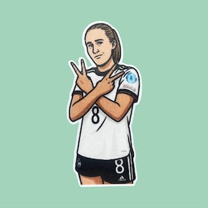 シドニー・ローマン ステッカー – FCバイエルン女子ファンアート | 女子サッカーステッカー | ユーロ2025 DFBステッカー | ビニールステッカー プレイヤー | サッカーデコレーション