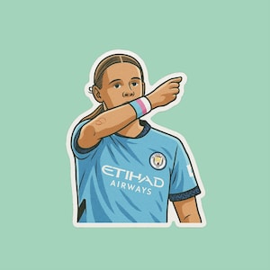 Autocollant Kerstin Casparij – Autocollant de football féminin pour les fans de l’Oranje Leeuwinnen et du WNT des Pays-Bas