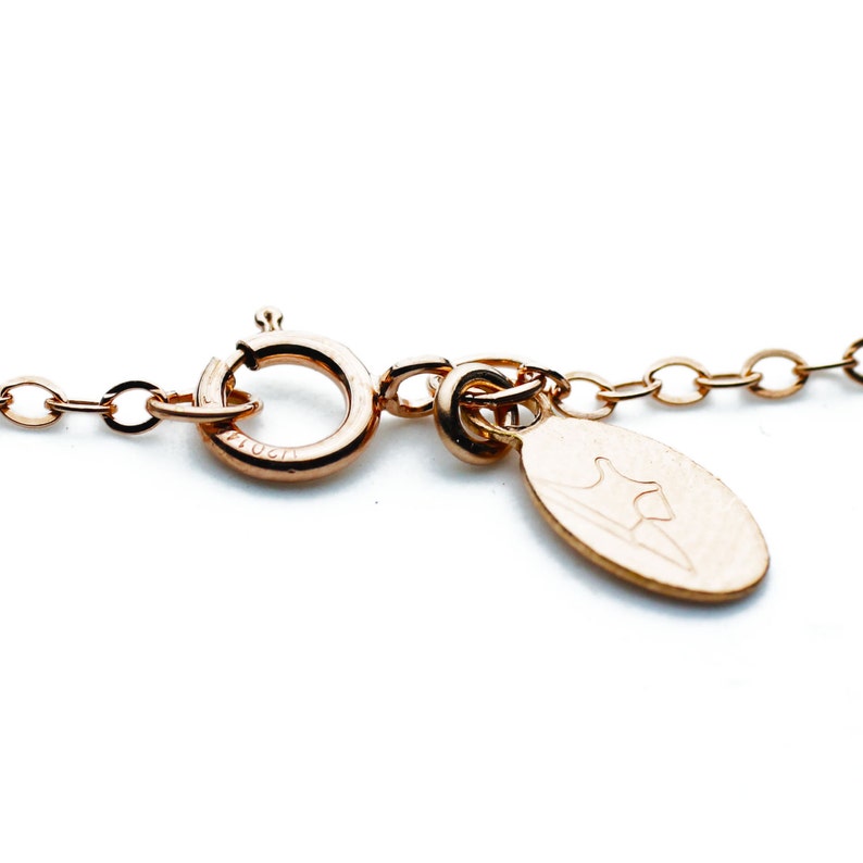 Custom Nameplate Necklace Rose Gold Name Plate Necklace 1 Etsy