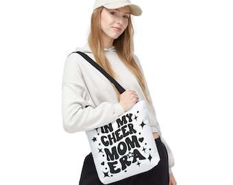 Cheer Mom Tote Bag, Personalized Cheer Mom Bag, In My Cheer Mom Era tote bag, Gift for Mom, Reusable Bag for Moms