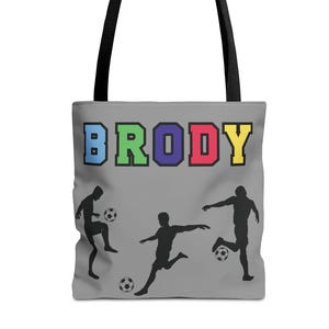 Personalized Sport Dance Tote Bag, Custom Name Baseball Basketball Soccer Football Golf Gift, Child Sports Lover Gift, Customized Tote Bag,