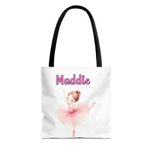 Personalisierte Ballerina Tragetasche: Personalisierter Name Tanz Geschenk