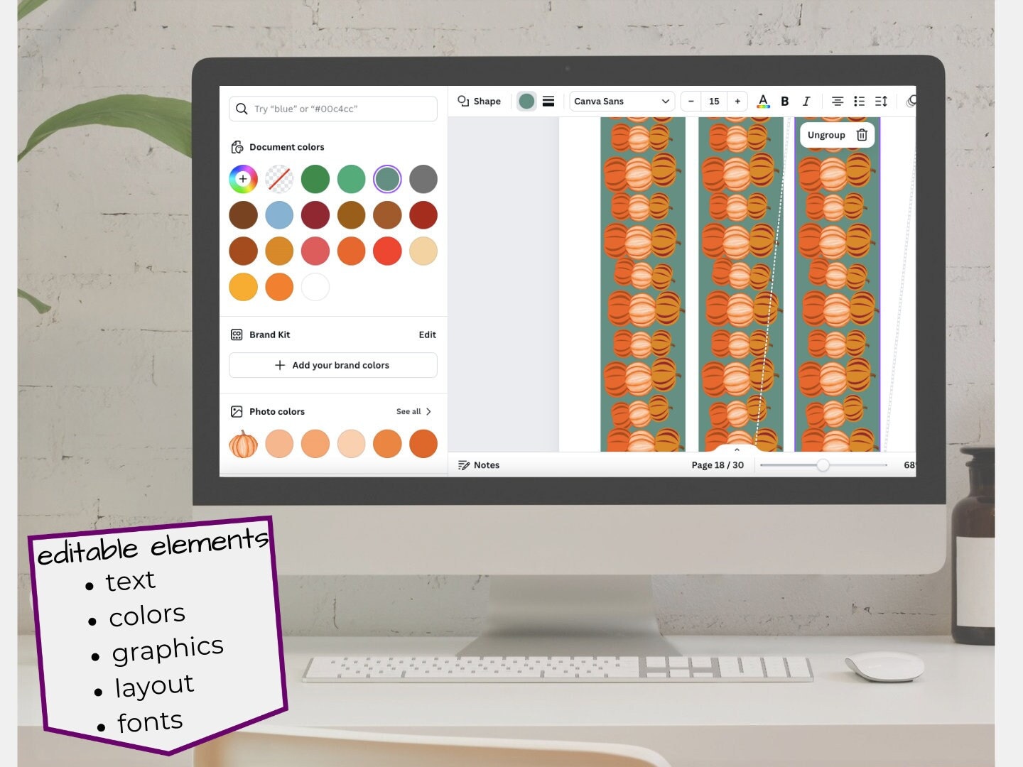 Fall Bulletin Board Borders | 2 Inch Borders | 3 Inch Borders ...