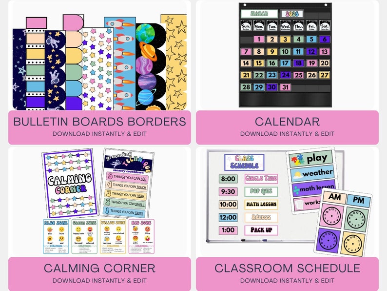 Space Explorer Classroom Decor Bundle | Outer Space Theme | Teacher ...