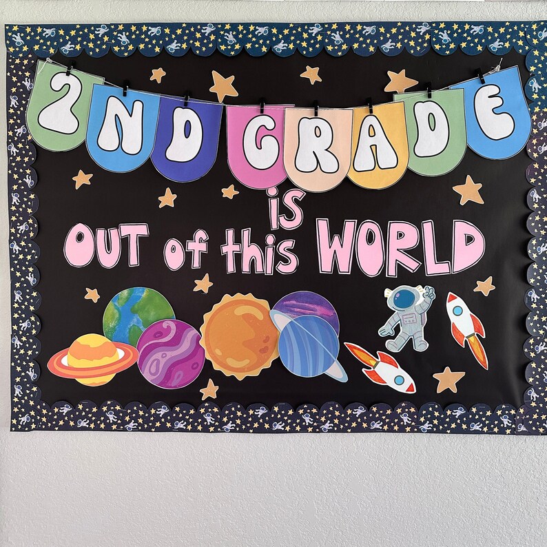 Grade Signs & Bulletin Board Posters - Space Explorer | Classroom Decor ...