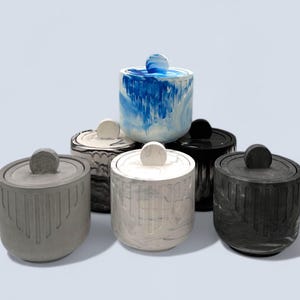 Handmade Trinket Pot with Lid – Multiple Colour Variations for Jewellery and Keepsakes