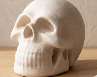 Skull Decoration, Gothic Ornament Home Decor, Macabre Halloween Creepy Sculpture, Indoor or Outdoor Use