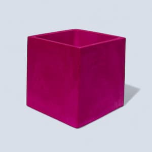 Handmade 10cm Square Plant Pot in Solid or Marbled Colours, Modern Indoor Planter