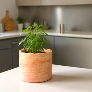 Dawn Rising Coloured Large Plant Pot - Orange, Red and Yellow Indoor Planter