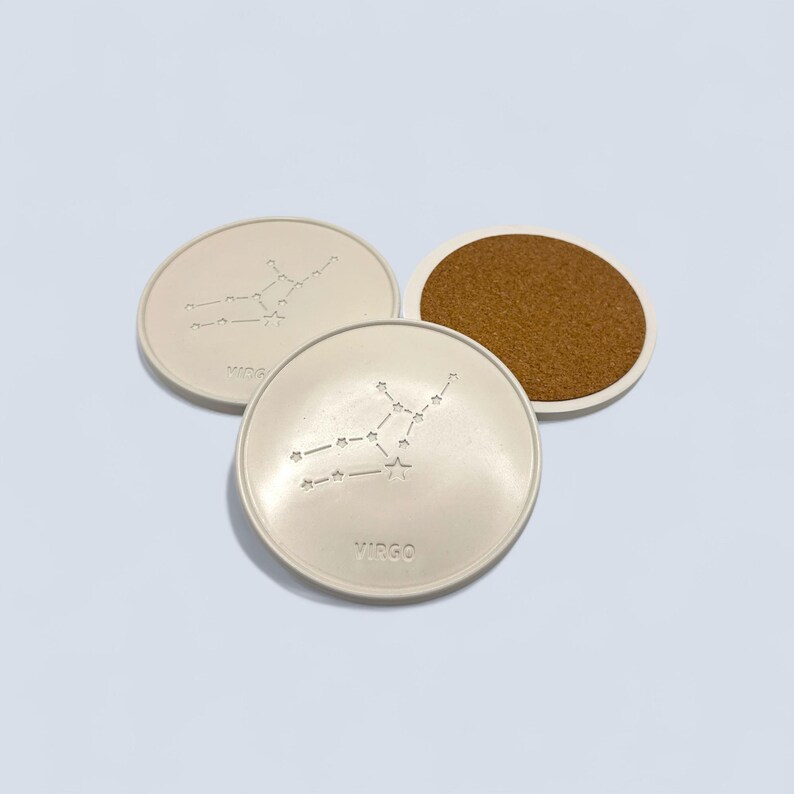 Constellations Coasters Virgo Star Sign Constellation Coaster - Handmade Zodiac Celestial Decor ...