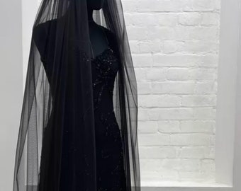 Velo de novia de 1 capa super suave con peine para novia