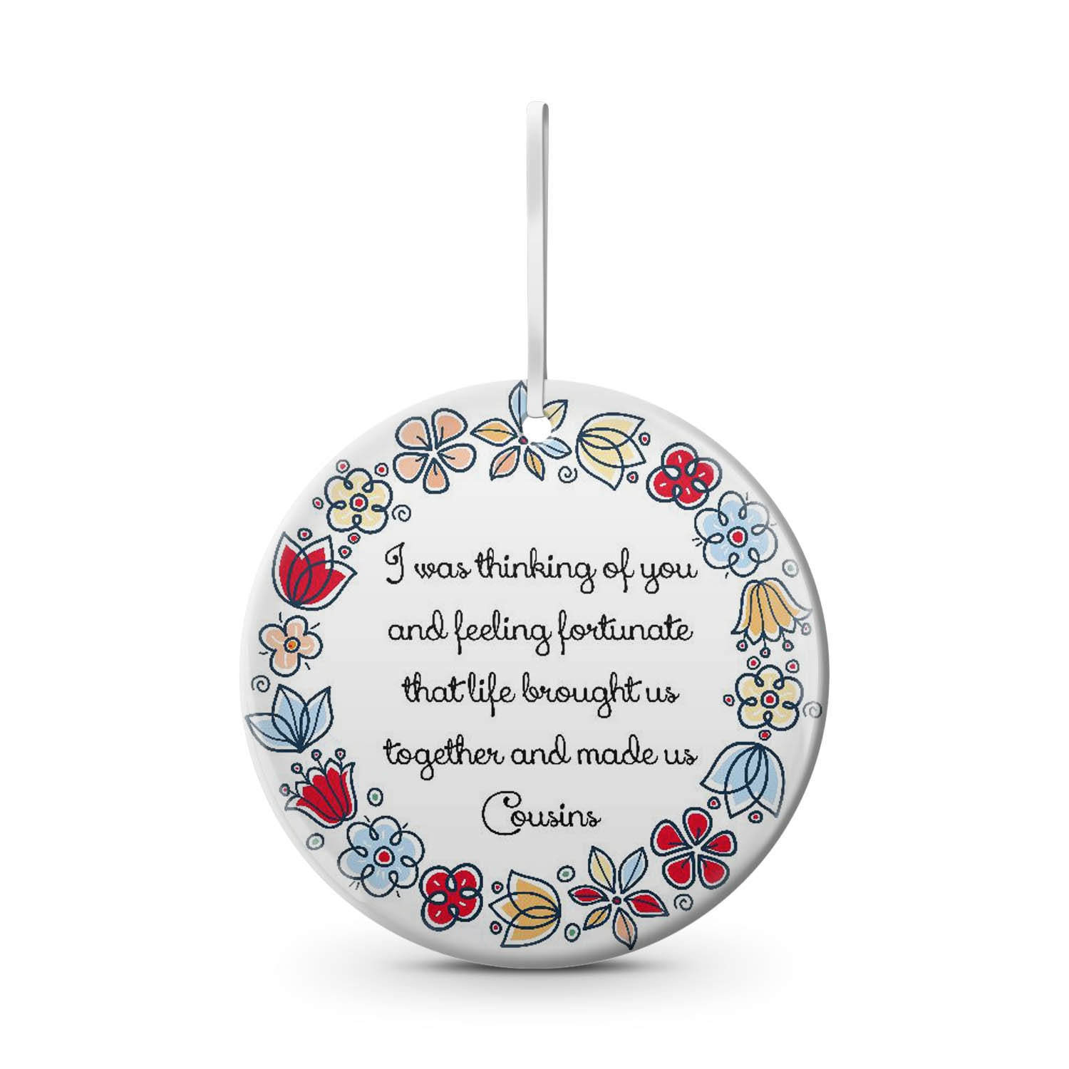 Cousin custom ceramic christmas ornament family cousins  etsy