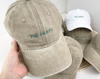 Embroidered Bride Squad Hats, Custom Wedding Party Baseball Caps, Bridesmaid Team Gift, Bachelorette Party Caps, Bridal Shower Gift