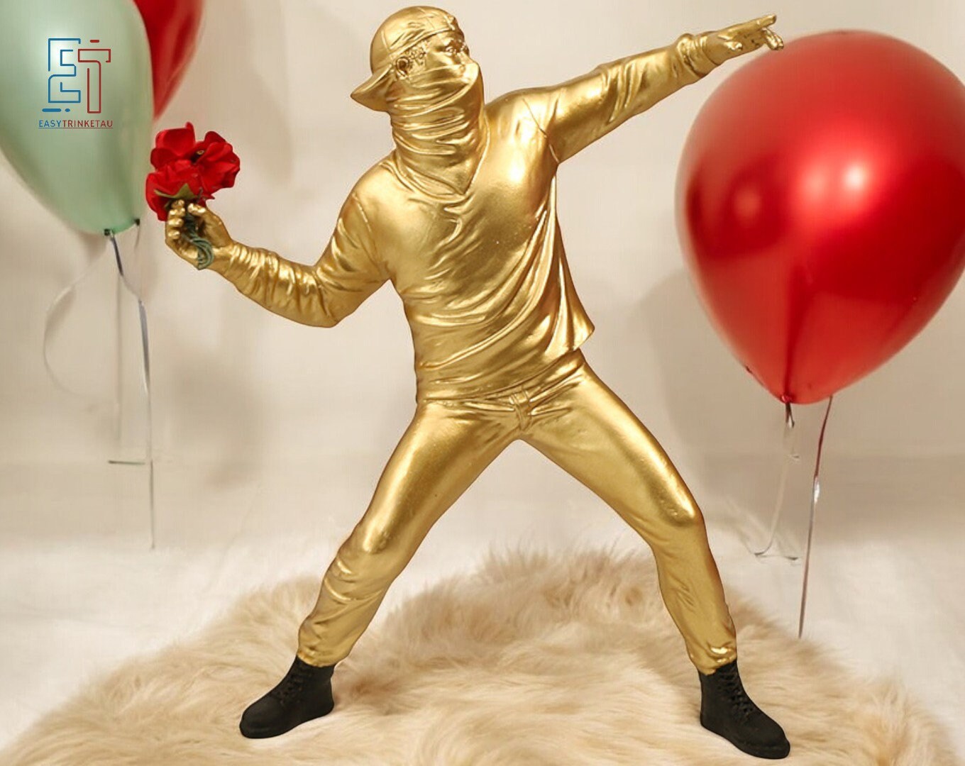 Banksy Flower Thrower 3d - Etsy