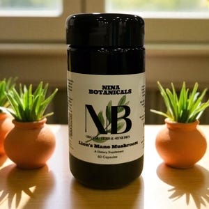Fungo criniera di leone biologico, alta potenza, erbe, estratto di criniera di leone 1 grammo standardizzato per contenere il 31 percento di beta glucano, corpo fruttifero