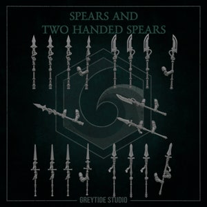 Eternal Pilgrims/Crusaders Spear Weapons Set of 5