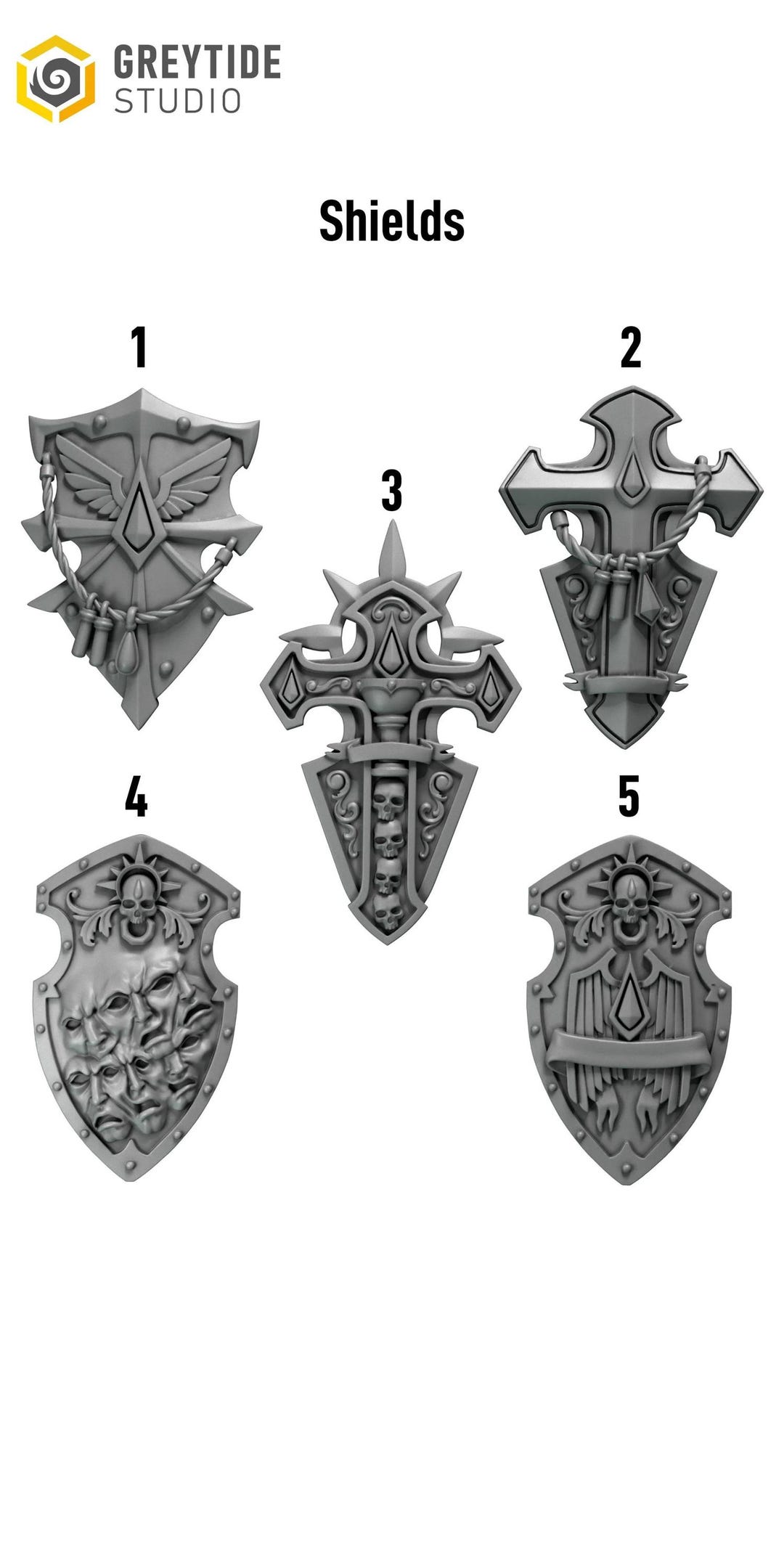 Crimson Lords: One Handed Shields - Etsy