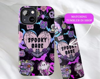 Creepy Cute Pastel Goth Phone Goth Girl Phone Case gothic accessories iPhone15 14 13 12 11Pro Max 8 Plus X Samsung Galaxy S24 S22 S20 Ultra