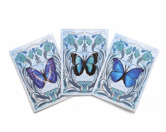 Morpho Butterfly 'Pop-Out' Greeting Cards - Set of 3 Blank Cards