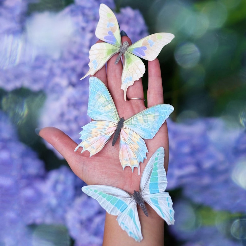 Realistic Paper Butterflies Double-sided Butterfly Paper-cut - Etsy