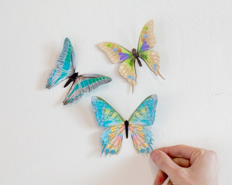 Realistic Paper Butterflies Double-sided Butterfly Paper-cut - Etsy