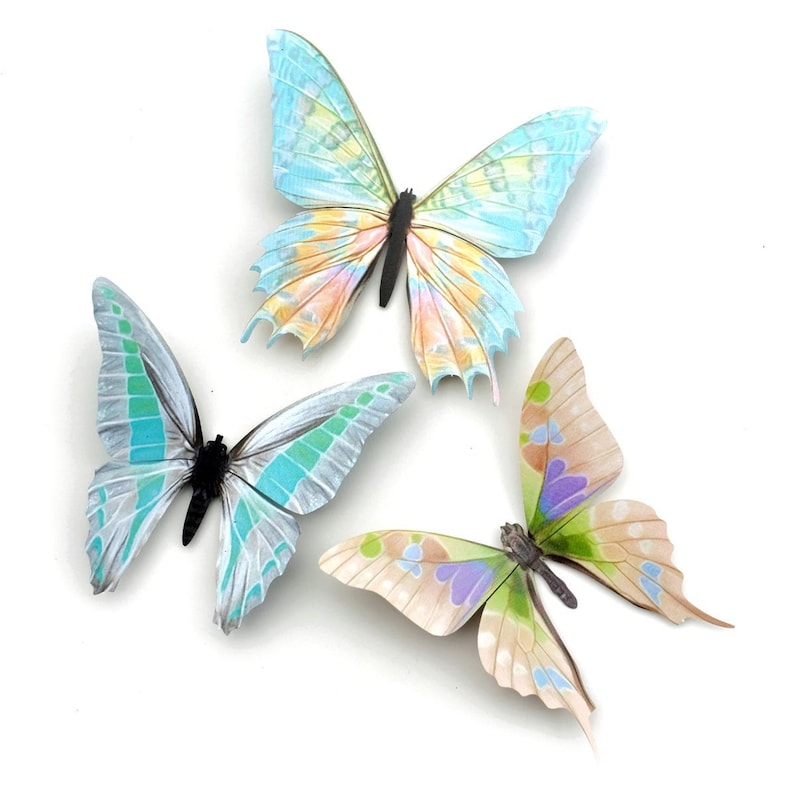 Realistic Paper Butterflies Double-sided Butterfly Paper-cut | Etsy