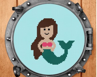 Under the Sea - Mermaid, Octopus, and Narwhal cross stitch pattern bundle