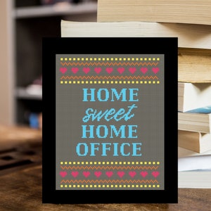 Home Sweet Home Office - Cross Stitch Pattern pdf