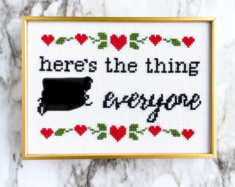 Here's the thing, f everyone - Cross stitch pattern