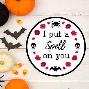 I put a spell on you - cross stitch pattern