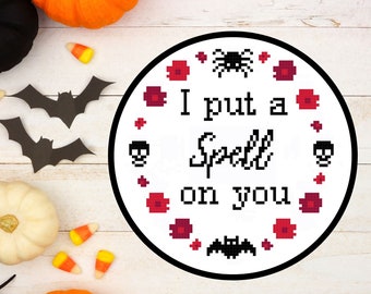 I put a spell on you - cross stitch pattern