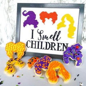 I Smell Children Halloween Cross Stitch Pattern Hocus Pocus image 5