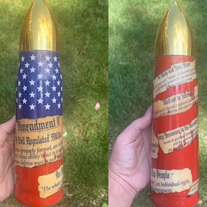 2nd amendment bullet tumbler, custom tumbler, second amendment