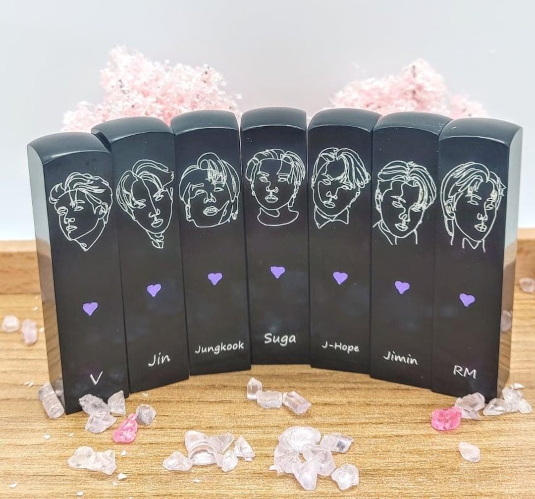 BTS Fan Seal – Personalized Korean Name Stamp With Handmade Idol Design ...