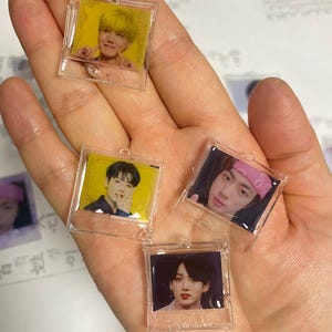 BTS Resin Photo Keychain – Handmade K-Pop Keyring,Choose Your Member,Gift for ARMY,BTSlover, BTSphoto keyring,Keychain,Kpop gift, Kpop lover