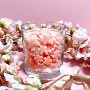 Cherry Blossom Candle - BlossomInYourHome,HandcraftedCandles,FloralCandleArt,ReusableJarCandle,Flower lovers,Mothersday, Gift ideas,Gifts