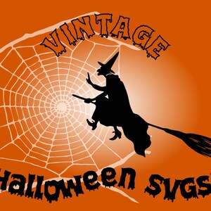 Vintage Halloween SVG, Halloween SVG Bundle, witch svg, pumpkin svg, skeleton svg, halloween graphics bundle, cricut cut file, png, jpg