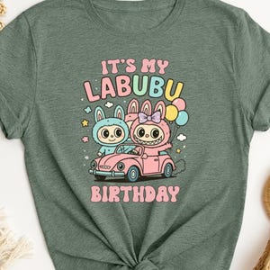 Custom Labubu Birthday Shirt, Personalized Labubu Birthday Gift, Custom Birthday Shirt, Cute Birthday T-Shirt, Birthday Gift, Labubu Shirt
