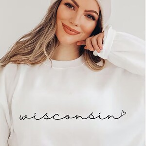Wisconsin State T Shirt – Trendy Wi Design, Wi Custom Shirt, Wi Pride Shirt, Wisconsin Print Shirt, Wisconsin Graphic Shirt, WI Shirts Woman