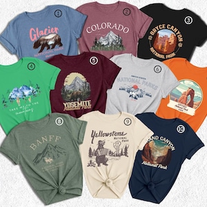 Vintage Yellowstone National Park T-shirt, Retro US Parks Tee Shirt, Trendy Granola Girl, Oversized Shirt
